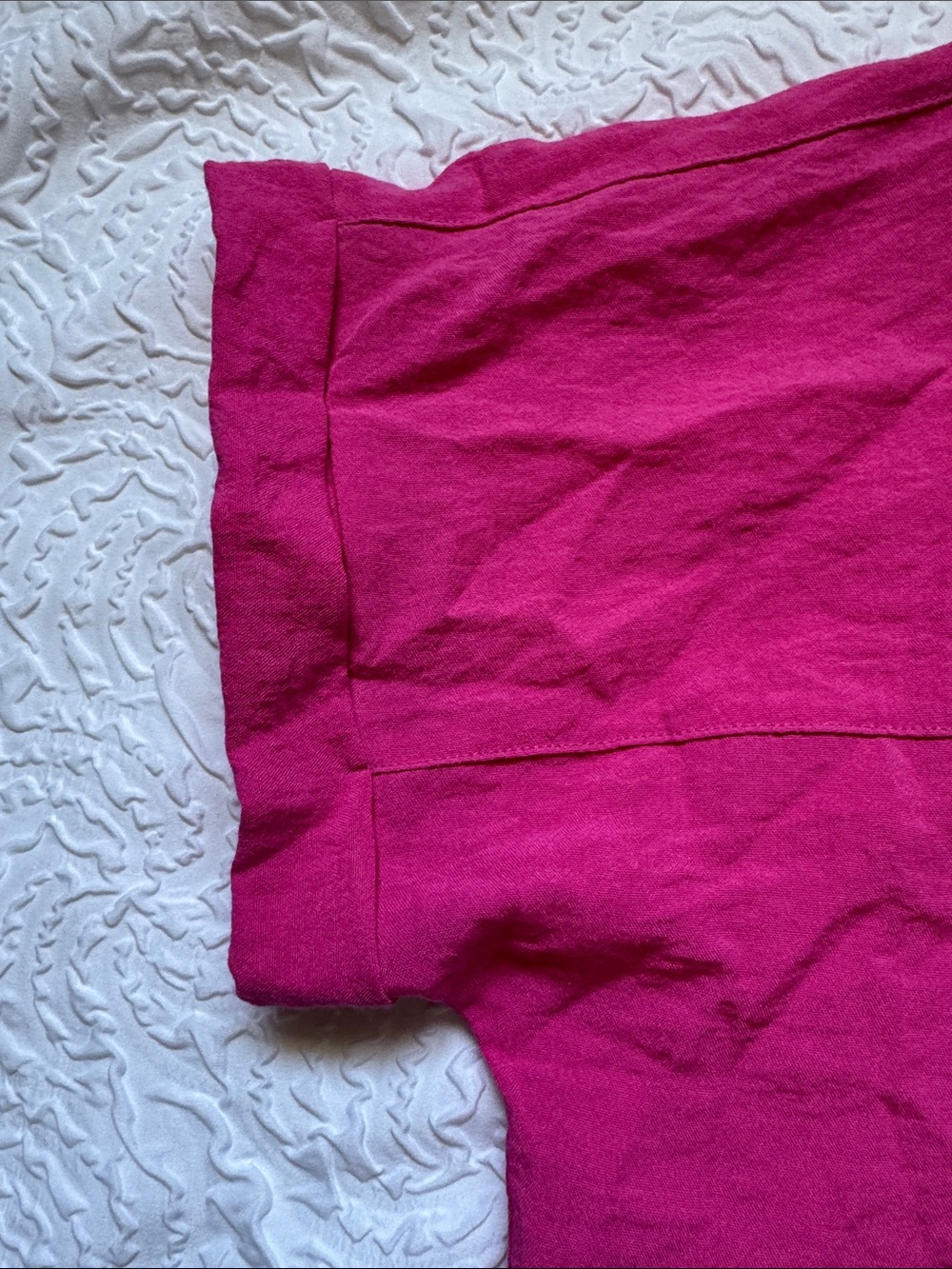 John Mark Fuchsia Button-Front Short Sleeve Shirt - Picture 4 of 10